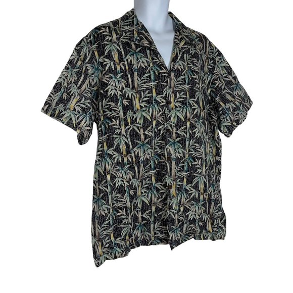 RJC Hawaiian Shirt Mens 2XL Bamboo Aloha Tribal Hawaiian Vacation Beach Colorful - Picture 4 of 10